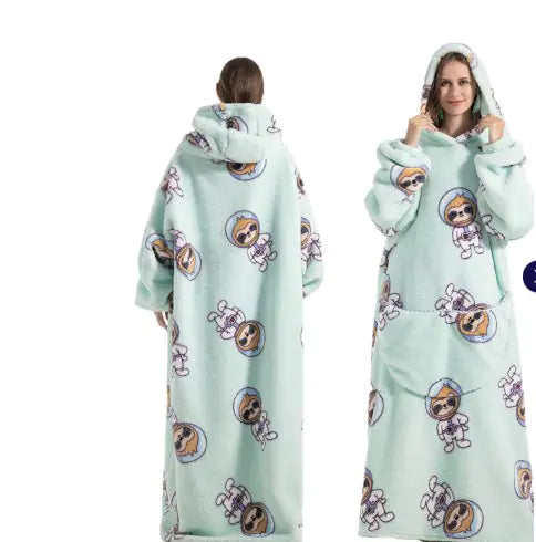 Long Oversized Cozy Blanket Hoodie