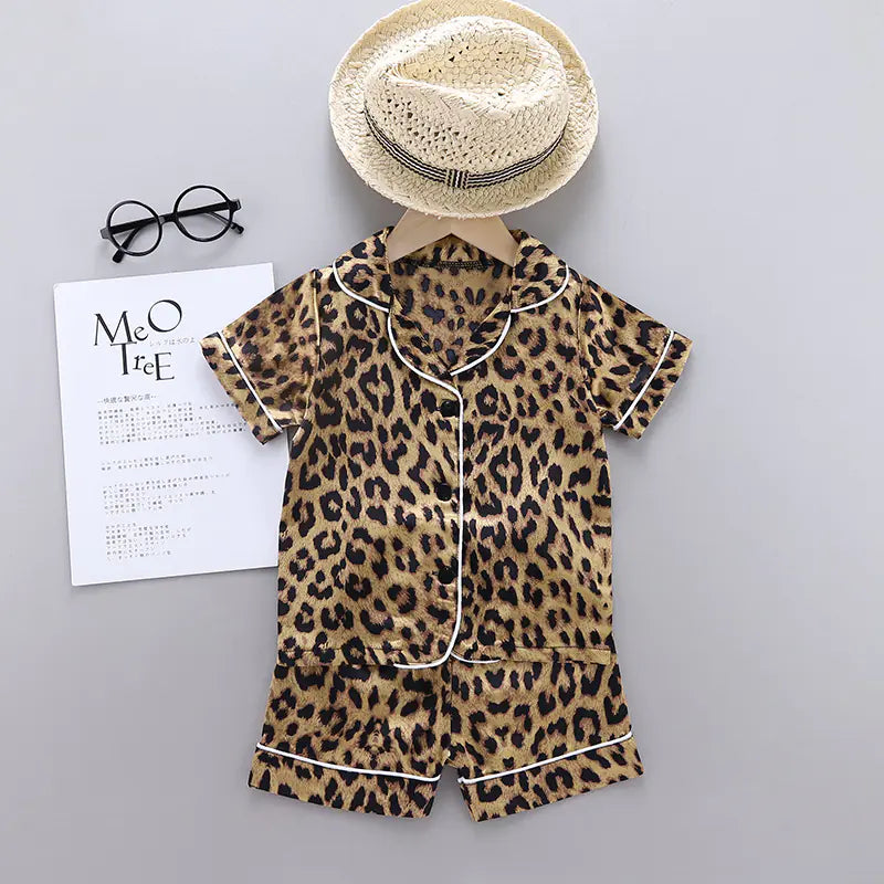 Kids' Leopard Print Sleepwear Set