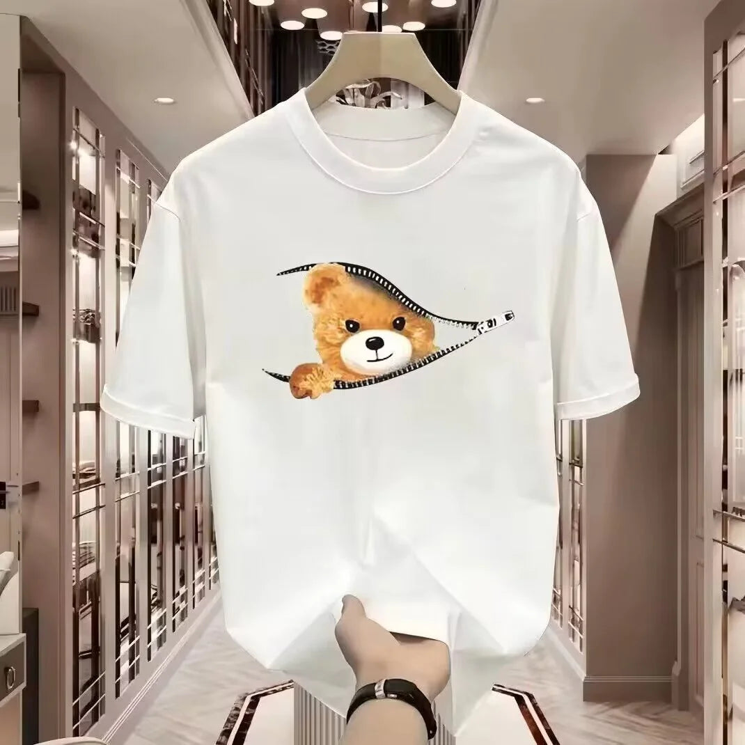 Loose Teddy Bear Short Sleeve Tee