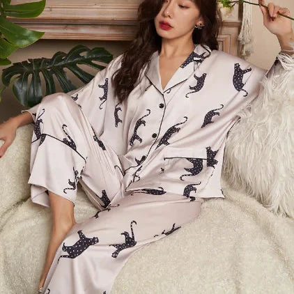 Ladies Wild Cat Pyjamas