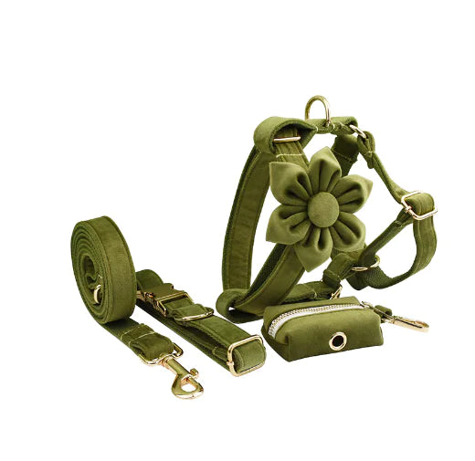 Velvet Fabric Dog Collar