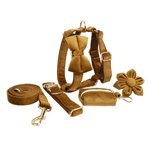 Velvet Fabric Dog Collar