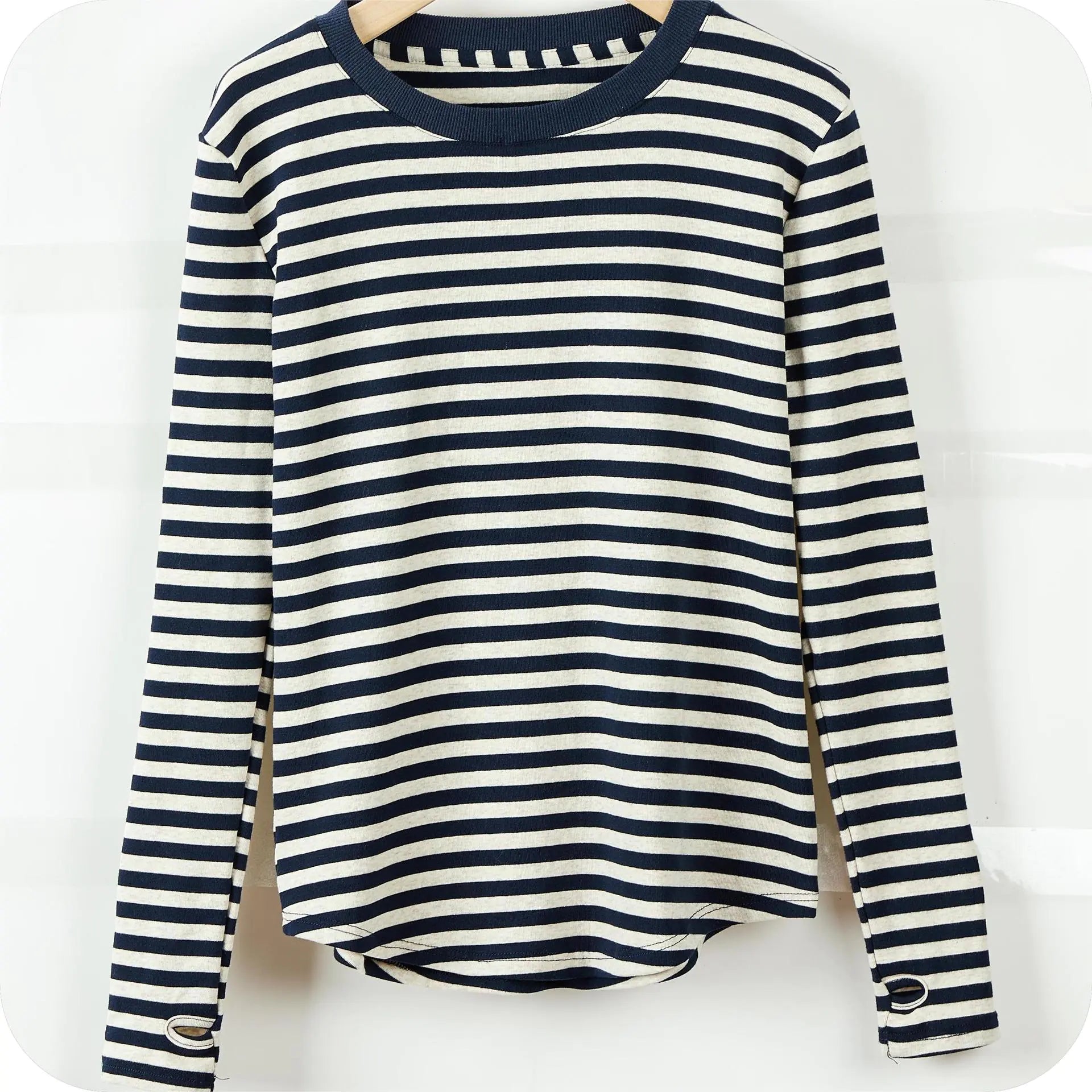 Women's Long Sleeve Striped T-Shirt