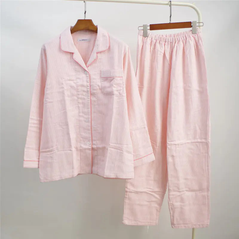 Women's Cotton Striped Pajama Set
