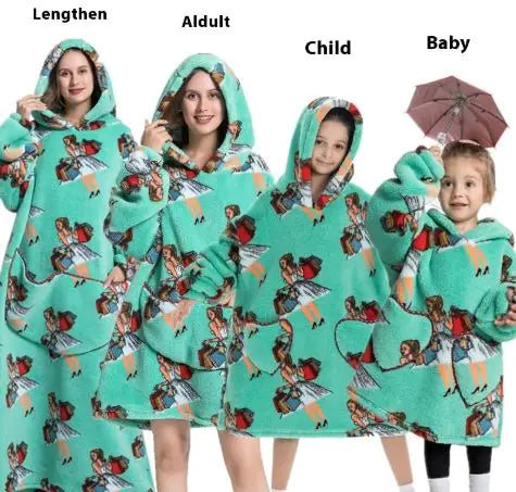 Family Lazy Blanket Hoodie