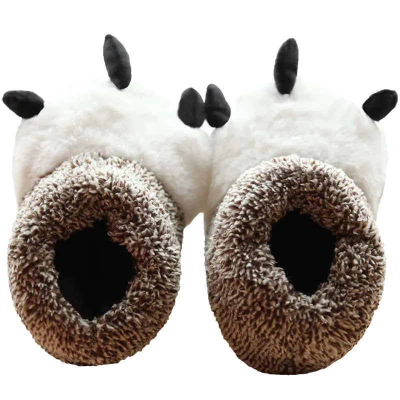 Cute Animal Bag with Plush Slippers Included