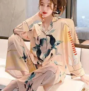 Carolina Chinese Silk Pyjama Set