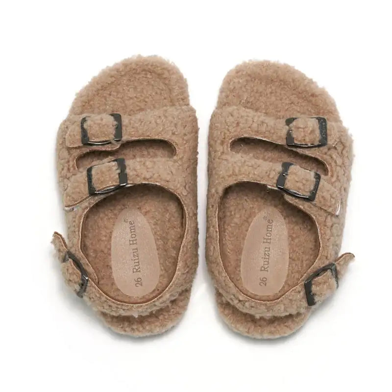 Fleece-lined Children's Cork Slippers