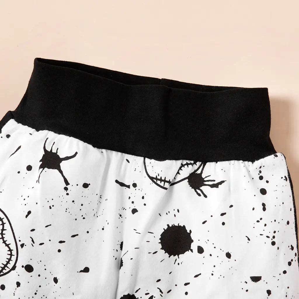 Kids Halloween Skull Pajama Set