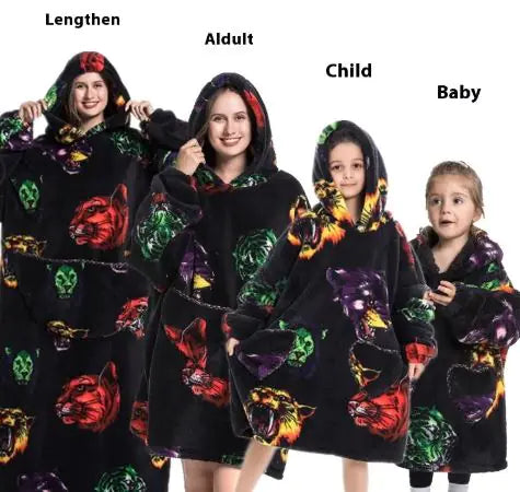 Family Lazy Blanket Hoodie