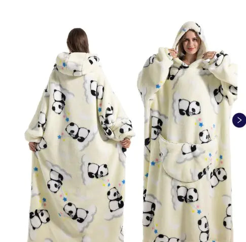 Long Oversized Cozy Blanket Hoodie