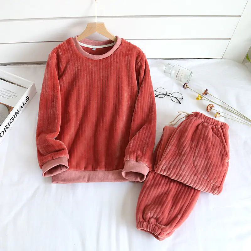 Couples Coral Fleece Pyjamas