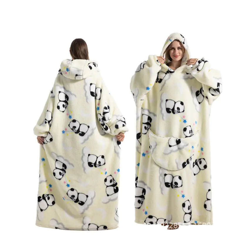 Long Oversized Cozy Blanket Hoodie