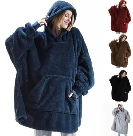 Big Pocket Hooded Blanket