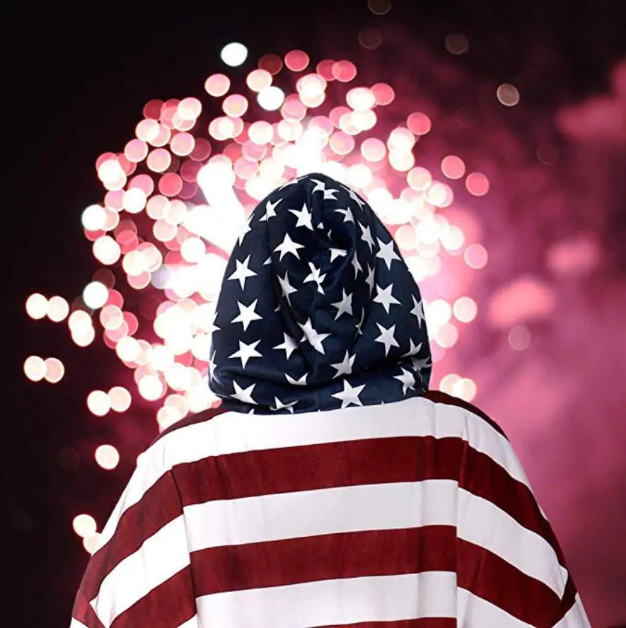 Unisex Flag Hoodie Blanket