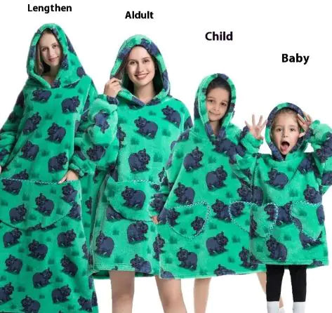 Family Lazy Blanket Hoodie