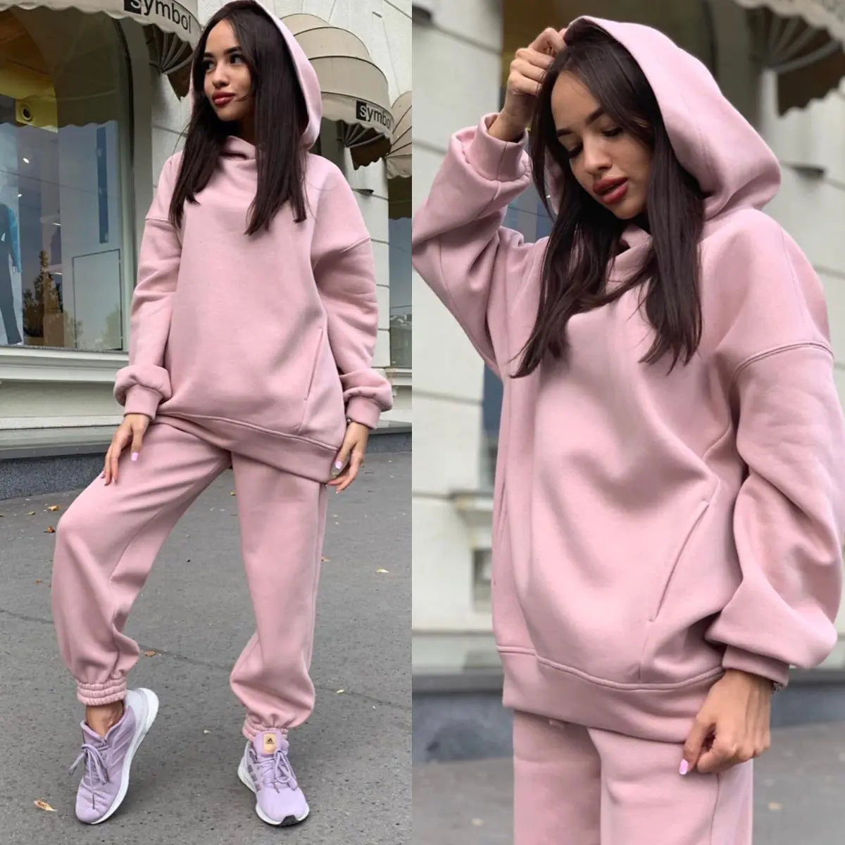Hoodie & Casual 2-Piece Set