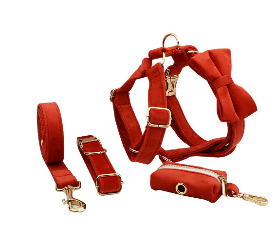 Velvet Fabric Dog Collar