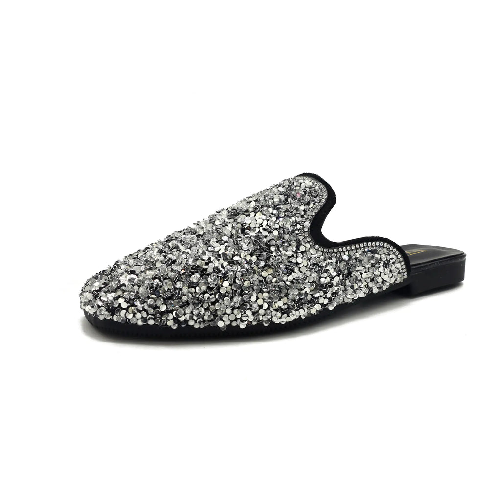Ladies Sequinned Slippers