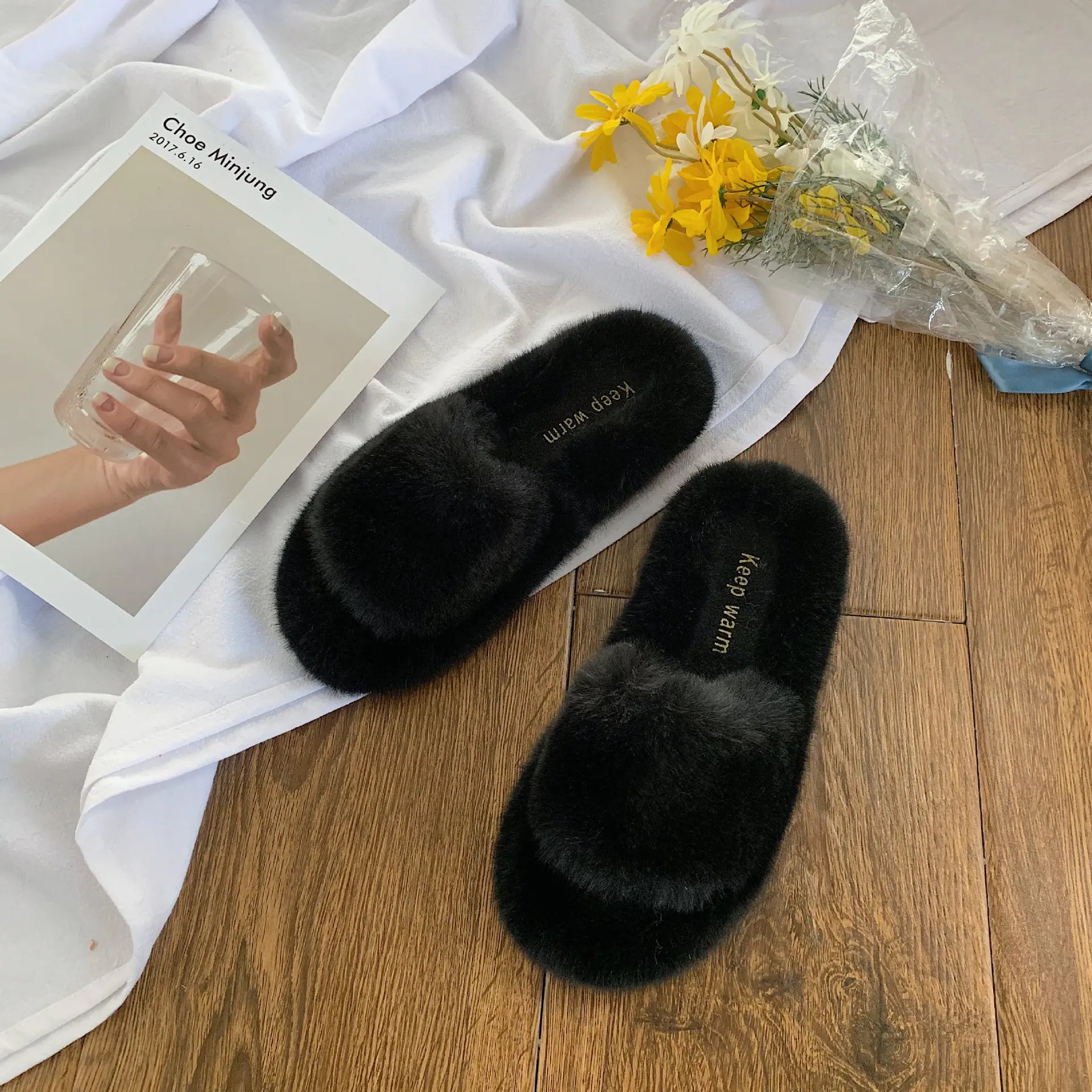 Women's Hairy Slippers