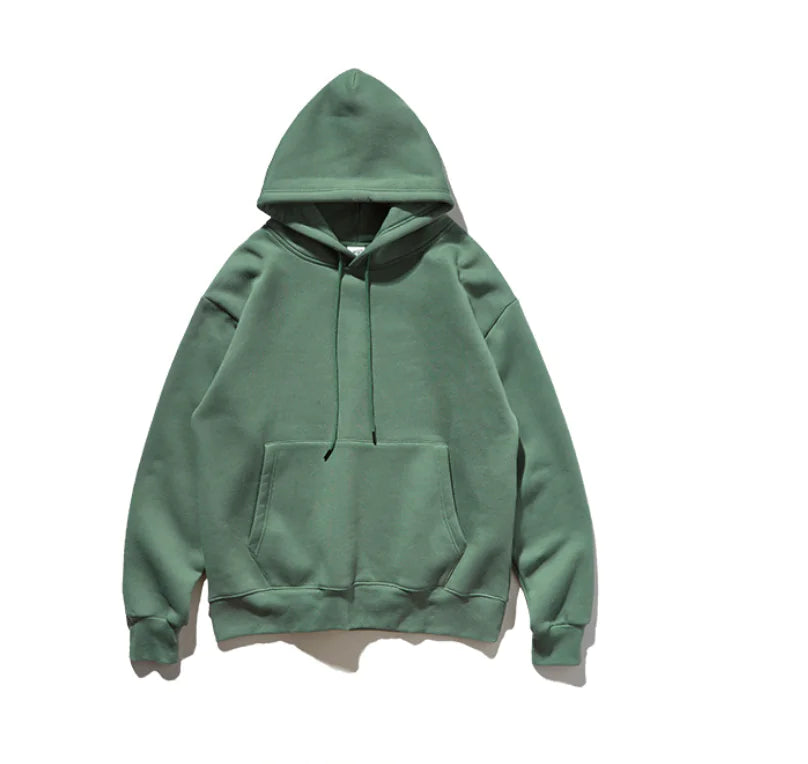 Thick Fleece Oversized Hooded Sweatshirt for Men