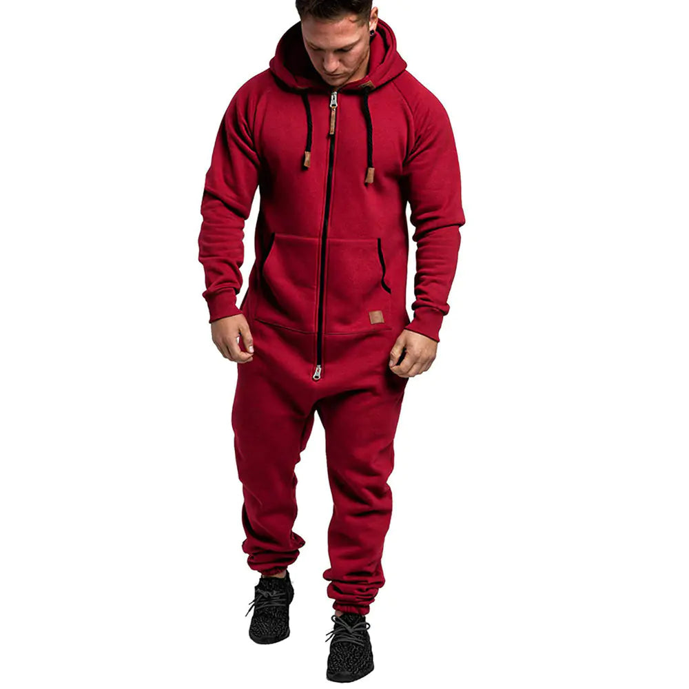 Mens Hooded Fleece Onesie