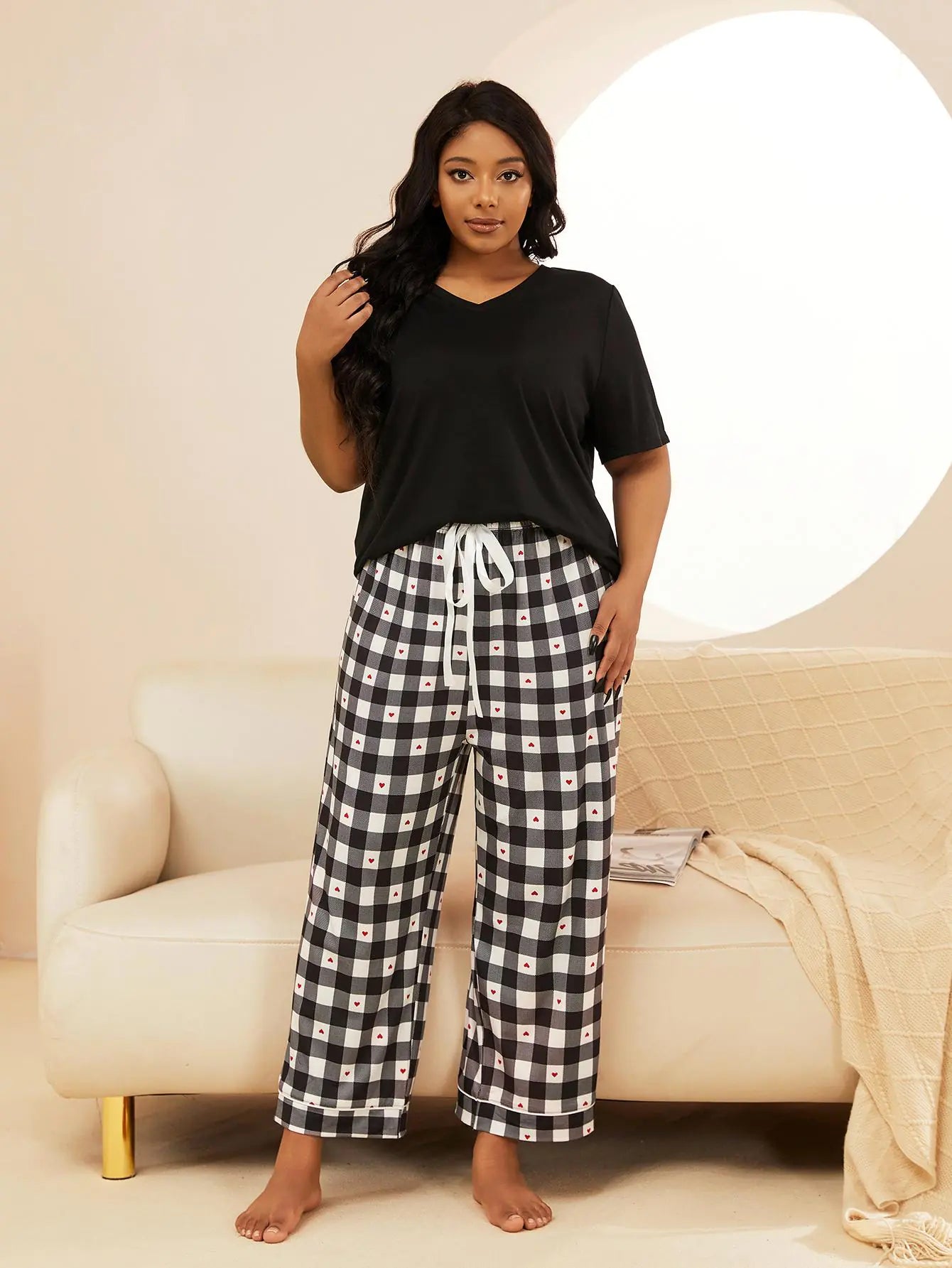 Plus Size Ladies Pyjama Set